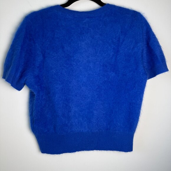 NOT FOR SALE J Crew Brushed Cashmere Sweater Tee Relaxed Fit Cobalt Blue - Picture 8 of 8